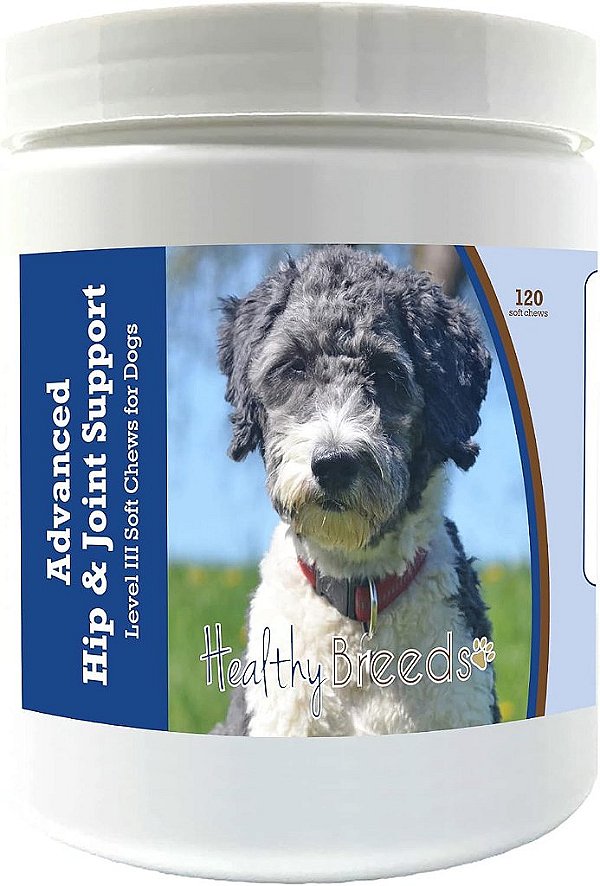 Suplemento de Suporte Avançado para Quadril e Articulações para Cães Aussiedoodle da Healthy Breeds - 120 Comprimidos Mastigáveis - Promove uma Vida Ativa e Confortável com Glucosamina, Condroitina