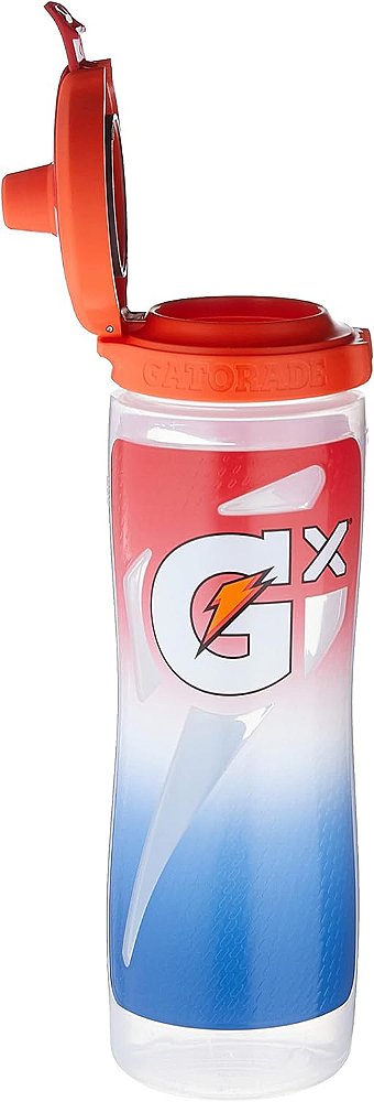 Garrafa esportiva Gatorade Gx, bandeira desbotada, plástico, 30oz.