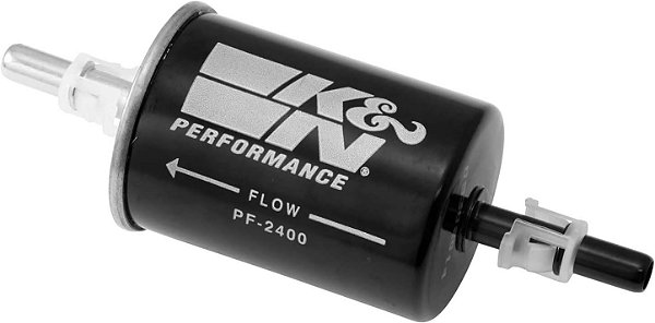 Filtro de combustível para gasolina K&N: Filtro de combustível de alto desempenho, proteção premium para o motor, compatível com motores a gasolina injetados 1991-2006 GM Truck/Passenger Car, PF-2400