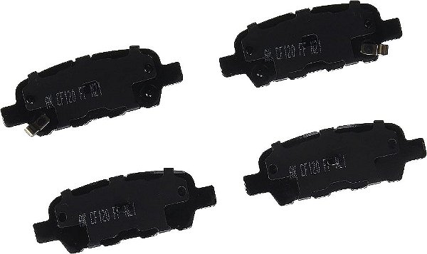 Akebono-ACT905A Pastilhas de freio traseiro de disco cerâmicas ultra premium da cor CINZA
