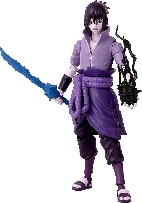 Heróis do Anime - Naruto - Figura de Ação Sasuke Uchiha Rinnegan/Mangekyo Sharingan