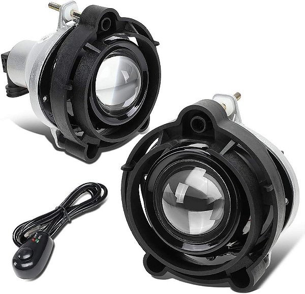 Luz de neblina do projetor de motor do DNA com interruptor [compatível com Buick Allure 08-09 / Rainier 04-07 / Enclave 08-15]