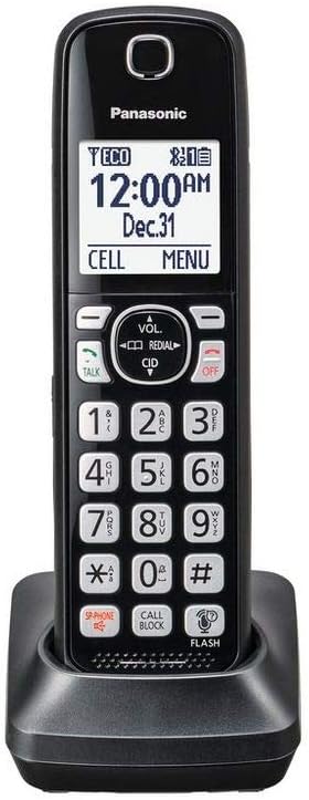 Acessório de telefone adicional sem fio da Panasonic compatível com a série de sistemas de telefone sem fio KX-TGF540/570/TG785 - KX-TGFA51B, preto