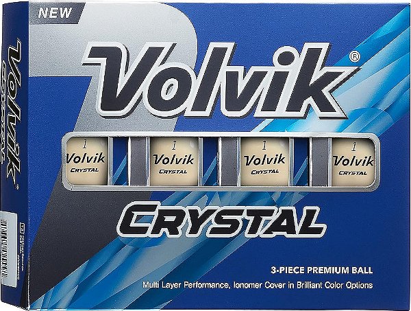 Bolas de Golfe Volvik New Crystal Dúzia