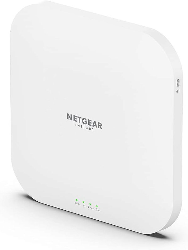 Ponto de acesso sem fio gerenciado na nuvem NETGEAR (WAX620) - WiFi 6 Dual-Band AX3600 Speed | Até 256 dispositivos clientes | 802.11ax | Gerenciamento remoto Insight | Alimentado por Po