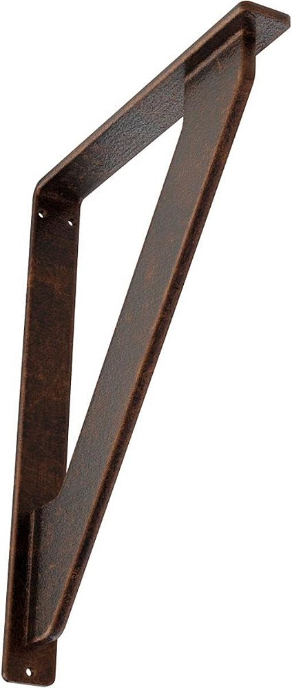 Suporte metálico Ekena Millwork BKTM01X07X10STRACO, 1 1/2 L x 7 1/2 P x 10 A, Cobre Antigo