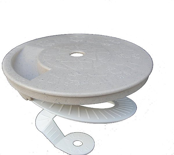 Protetor de superfície de piscina redonda de 10 polegadas Critter Skimmer, cor bege.