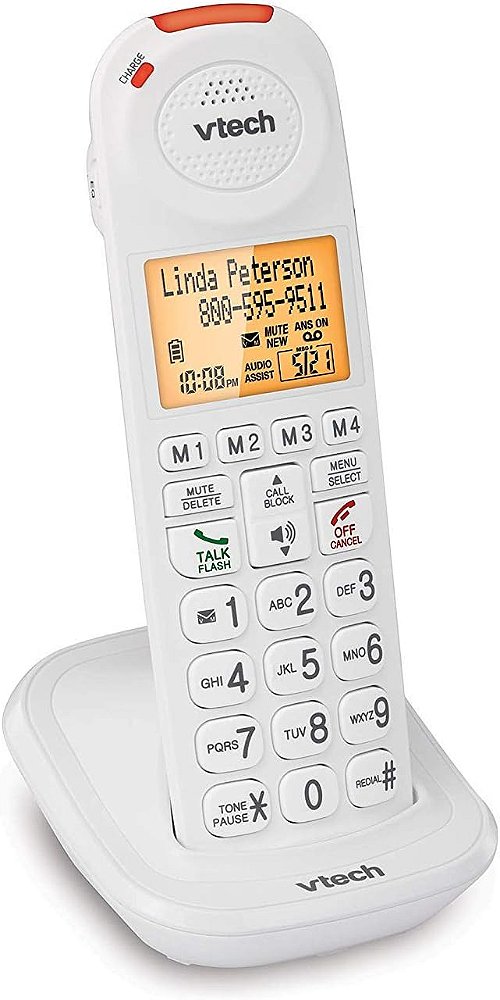 VTech SN5107 Aparelho Auxiliar Amplificado com Botões Grandes e Tela Grande para Sistemas de Telefone para Idosos SN5127 & SN5147, Multi