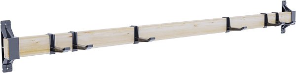 Sistema de Armazenamento de Trilhos para Parede 2x4basics 90101MI, Areia