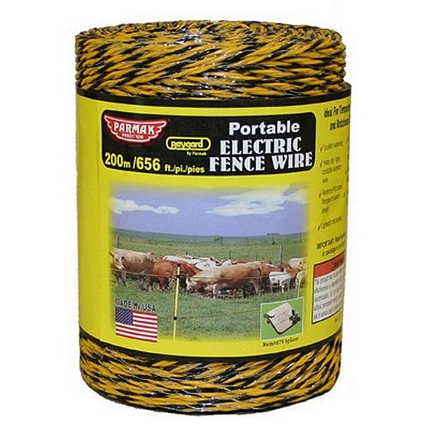 Cerca Elétrica Baygard Amarela/Preto - Fio de 656 pés 00121