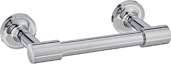 Suporte de papel higiênico pivotante KOHLER 14377-CP Purist, montagem na parede, suporte de papel higiênico em metal, cromado polido.
