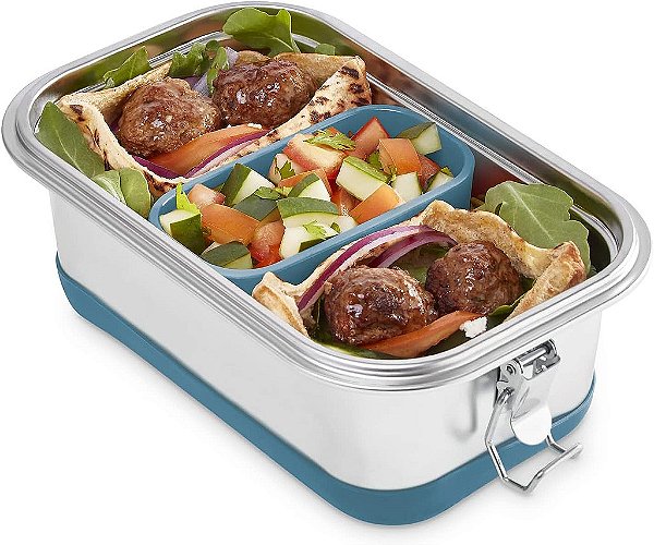 Caixa de Almoço de Aço Inoxidável DASH The Fit Cook