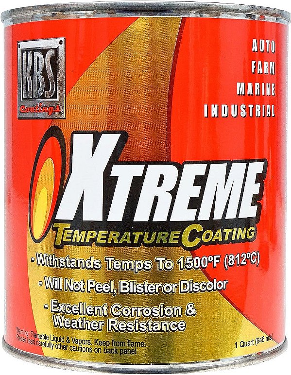 Revestimento de alta temperatura KBS Coatings 65405 Cinza Ferro Fundido - 1 litro