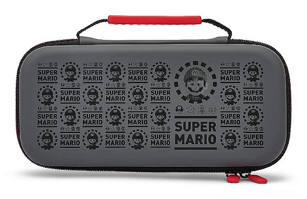 Capa de proteção PowerA para Nintendo Switch - Modelo OLED, Nintendo Switch ou Nintendo Switch Lite - Super Mario Black, Capa protetora, Capa para jogos, Capa para console, Acessórios, Armazenamento, Licenciado oficialmente.