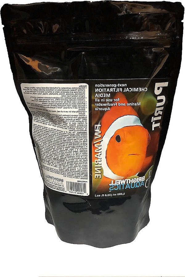Brightwell Aquatics Purit, Mídia de Filtração Química de Próxima Geração para Uso em Todos os Aquários Marinhos e de Água Doce, 1 Litro.