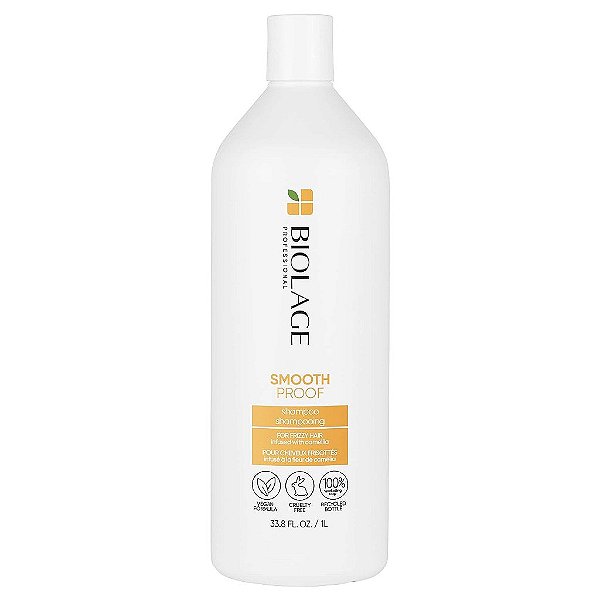 Shampoo Biolage Smooth Proof | Limpa, Suaviza e Controla o Frizz | Para Cabelos Frisados | Sem Parabenos e Silicone | Vegano.