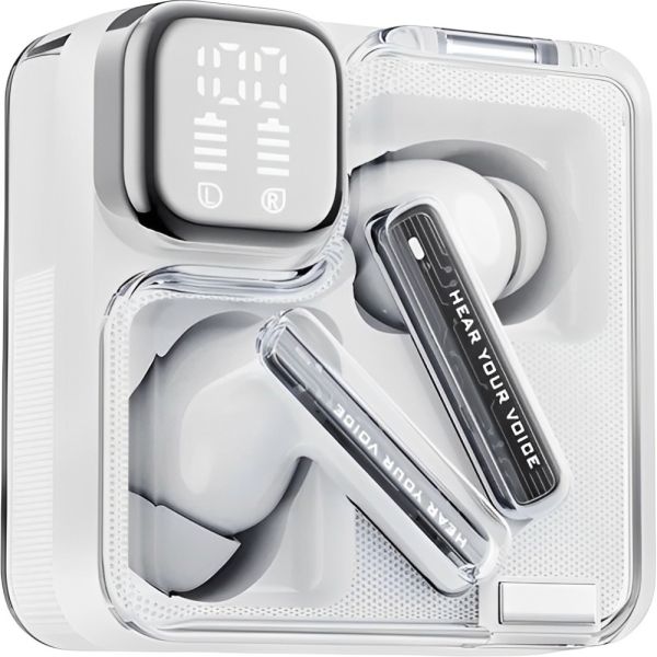 Fone de Ouvido Auricular QCY Melobuds Neo TWS Bluetooth - Branco