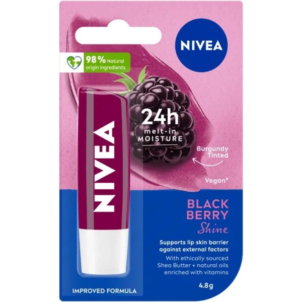 Bálsamo Labial Nivea - Blackberry Shine 4.8gr