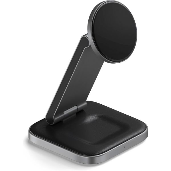 Base de Carga Satechi ST-Q31FM-EA Qi2 3 em 1 Wireless - Cinza
