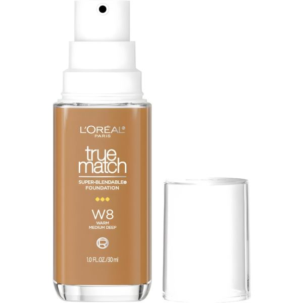 Base líquida L'Oréal Paris True Match W8 Warm Medium Deep - 30mL