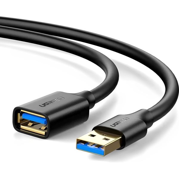 Cabo de Extensão Ugreen USB 3.0 macho para fêmea 10368 - Preto