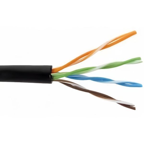 Cabo de Rede UTP Norphel CAT5e 100% Cobre Exterior - Preto 500 metros