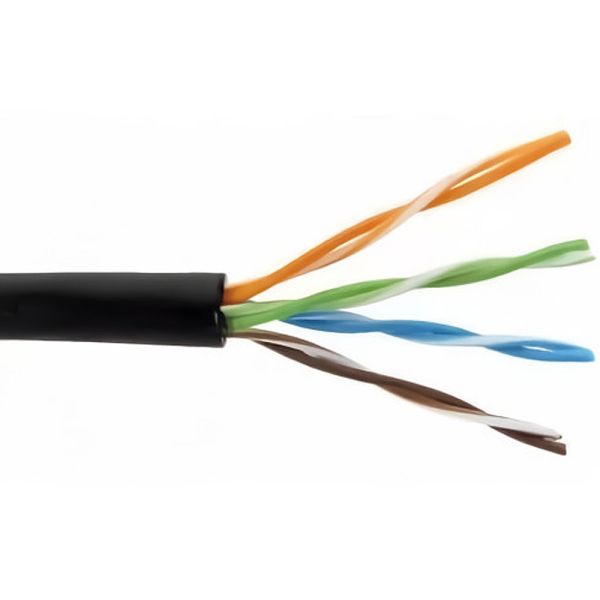 Cabo de Rede UTP Norphel CAT5e 100% Exterior Cobre - Preto 305 metros