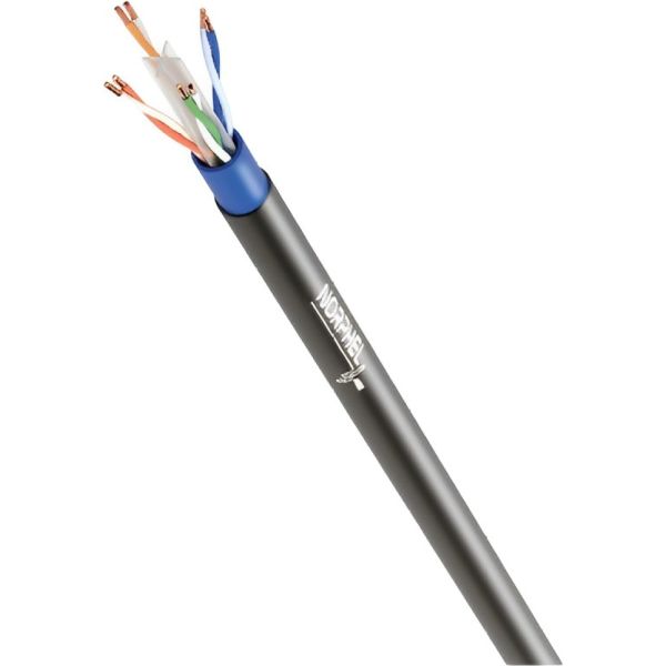 Cabo de Rede UTP Norphel CAT6 4 x 23 AWG 100% Cobre Dupla Camada Bobina Externa - Preto 305 metros