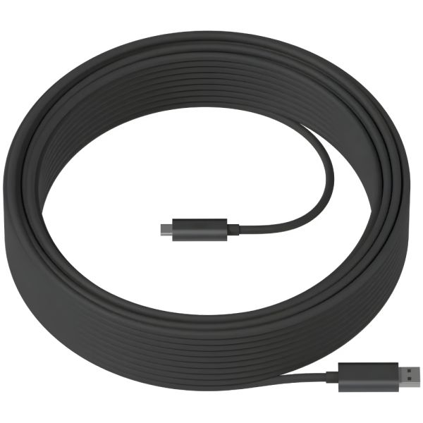 Cabo Logitech Strong USB-A para USB-C - Preto 10 metros (939-001799)