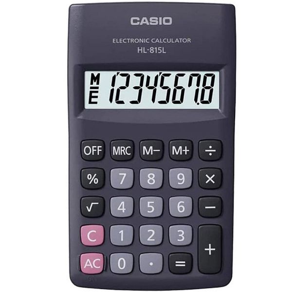 Calculadora Compacta Casio HL 815LBK - Preto