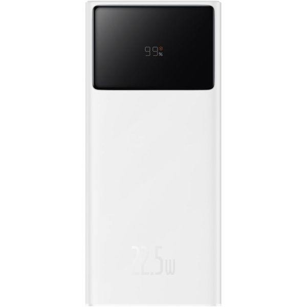 Carregador Portátil Baseus Star-Lord LCD 22.5 W 10.000 mAh 2 x USB-A + USB-C - Branco (PPXJ100002)