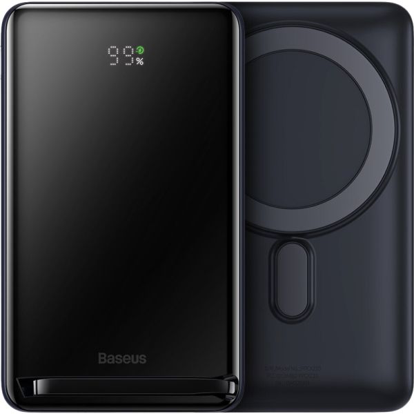 Carregador Portátil Magnético Baseus Bracket 20 W 10.000 mAh - Preto (PPCX000203)