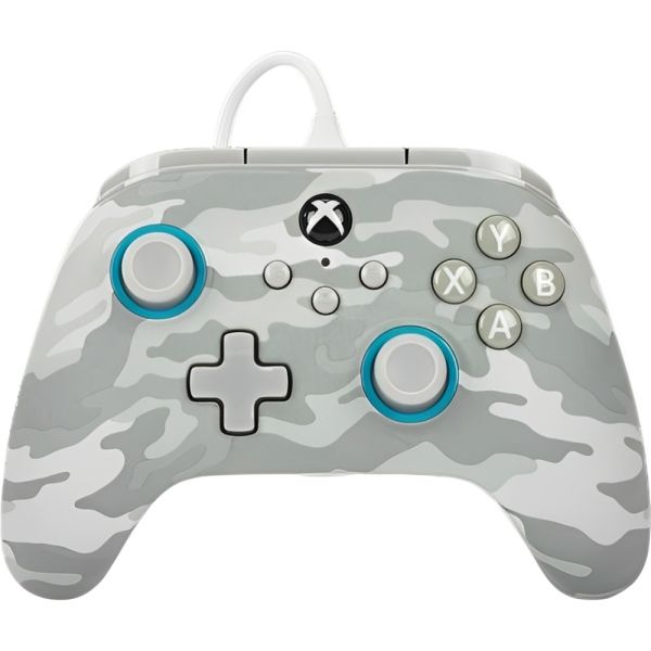 Controle com fio PowerA Advantage para Xbox Series X/S/One - Arctic Camo (PWA-A-06011)