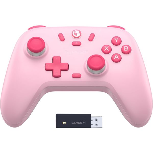 Controle Sem fio GameSir T4 Nova Lite - Blush Pink + Estojo