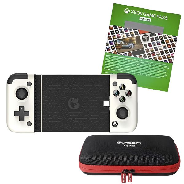 Controle Sem fio GameSir X2 Pro - Branco + Estojo + Game Pass Ultimate
