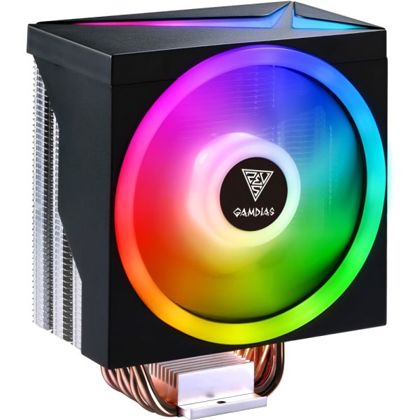 Cooler Gamdias Boreas M1-610 120 mm PWM ARGB para CPU - Preto