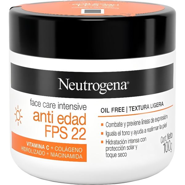 Creme Facial Neutrogena Intensive Anti-Idade FPS 22 - 100gr
