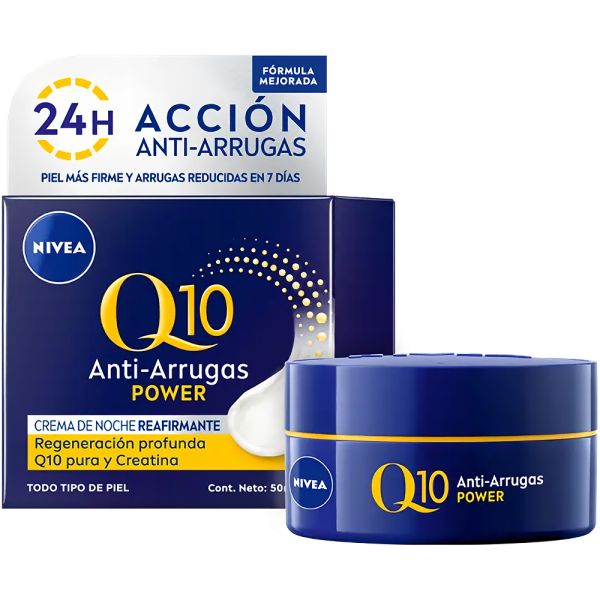 Creme Facial Noturno Nivea Q10 Antirrugas Power - 50mL