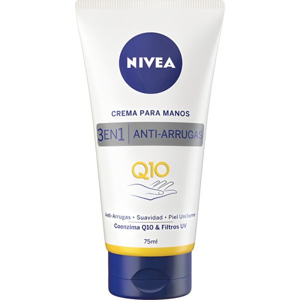 Creme para Mãos Nivea Q10 Antienvelhecimento 3 em 1 - 75mL