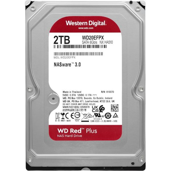 Disco Rígido Interno Western Digital Red NAS 2 TB (WD20EFPX)
