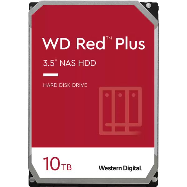 Disco Rígido Interno Western Digital WD Red Plus NAS 10 TB (WD101EFBX)