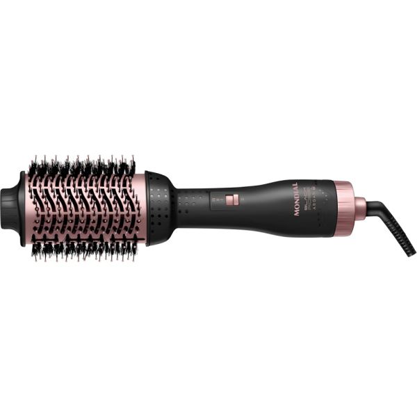 Escova Secadora Mondial Argan ES-14-BI 3 em 1 1200 W Bivolt - Preto/Rosa