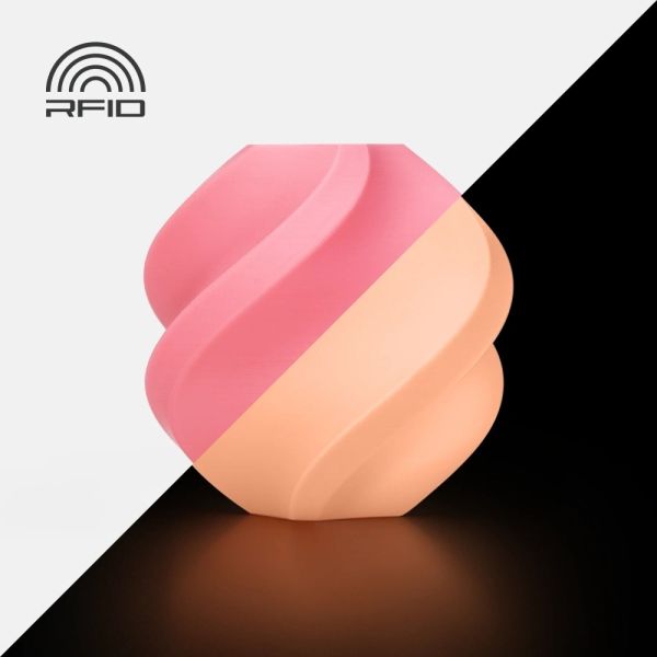 Filamento para Impressora 3D Bambu Lab PLA Glow 1.75 mm - Glow Pink 1kg