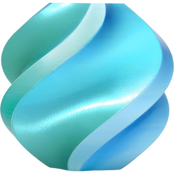 Filamento para Impressora 3D Bambu Lab Pla Silk Dual Color 1.75 mm - Blue Hawai (Blue/Green) 1kg