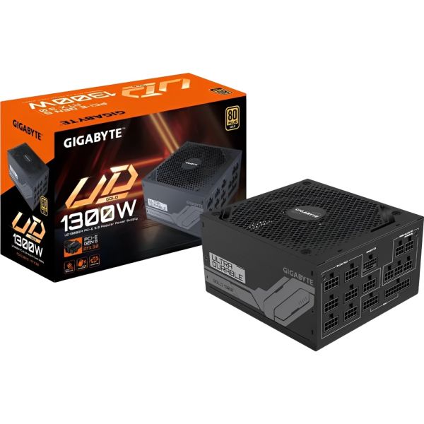Fonte de Alimentação Gigabyte GP-UD1300GM PG5 1300 W 80 Plus Gold Modular - Preto