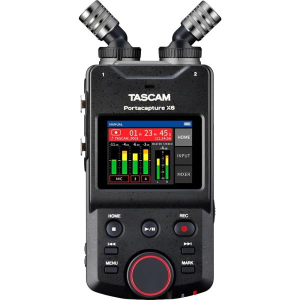 Gravador de Áudio Tascam Portacapture X6 - Preto