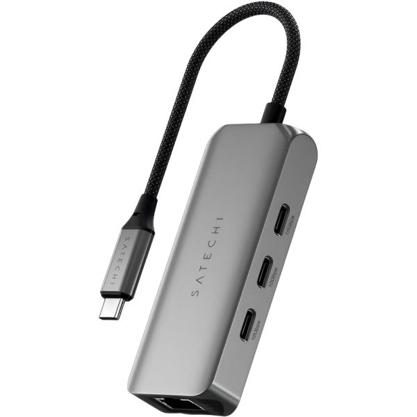 Hub Satechi Multiport 4 em 1 USB-C - Cinza (ST-H3C25EM)