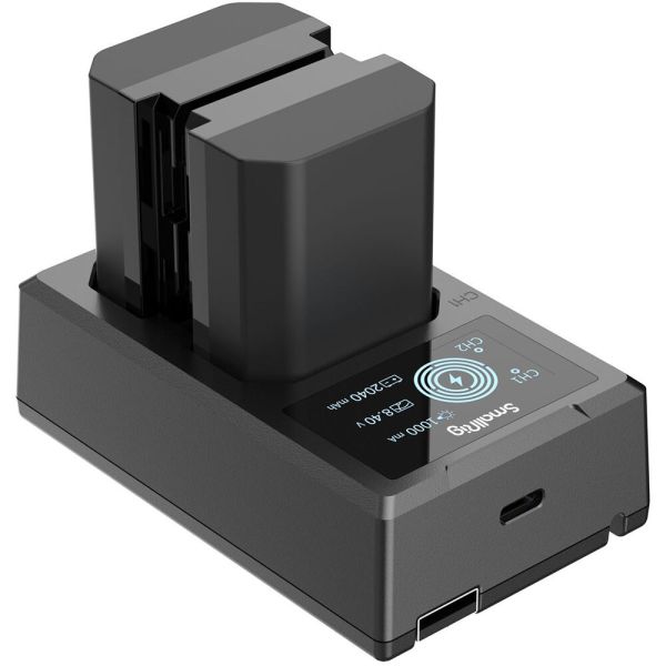 Kit Baterias e Carregador SmallRig NP-FZ100 3824B USB 2 Baias