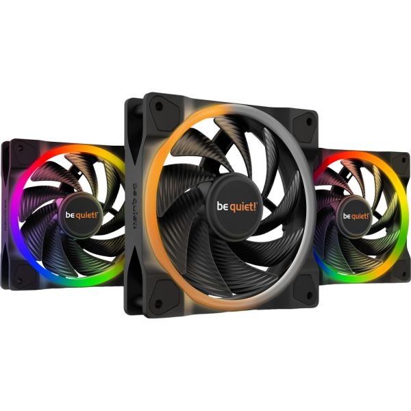 Kit Cooler Be quiet! Light Wings PWM ARGB 120mm - Preto