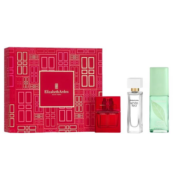 Kit de Perfume Elizabeth Arden Red Door EDT + White Tea + Green Tea - Feminino 15mL